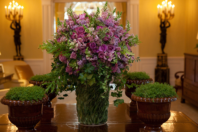 Flowers at the White House Obama Style