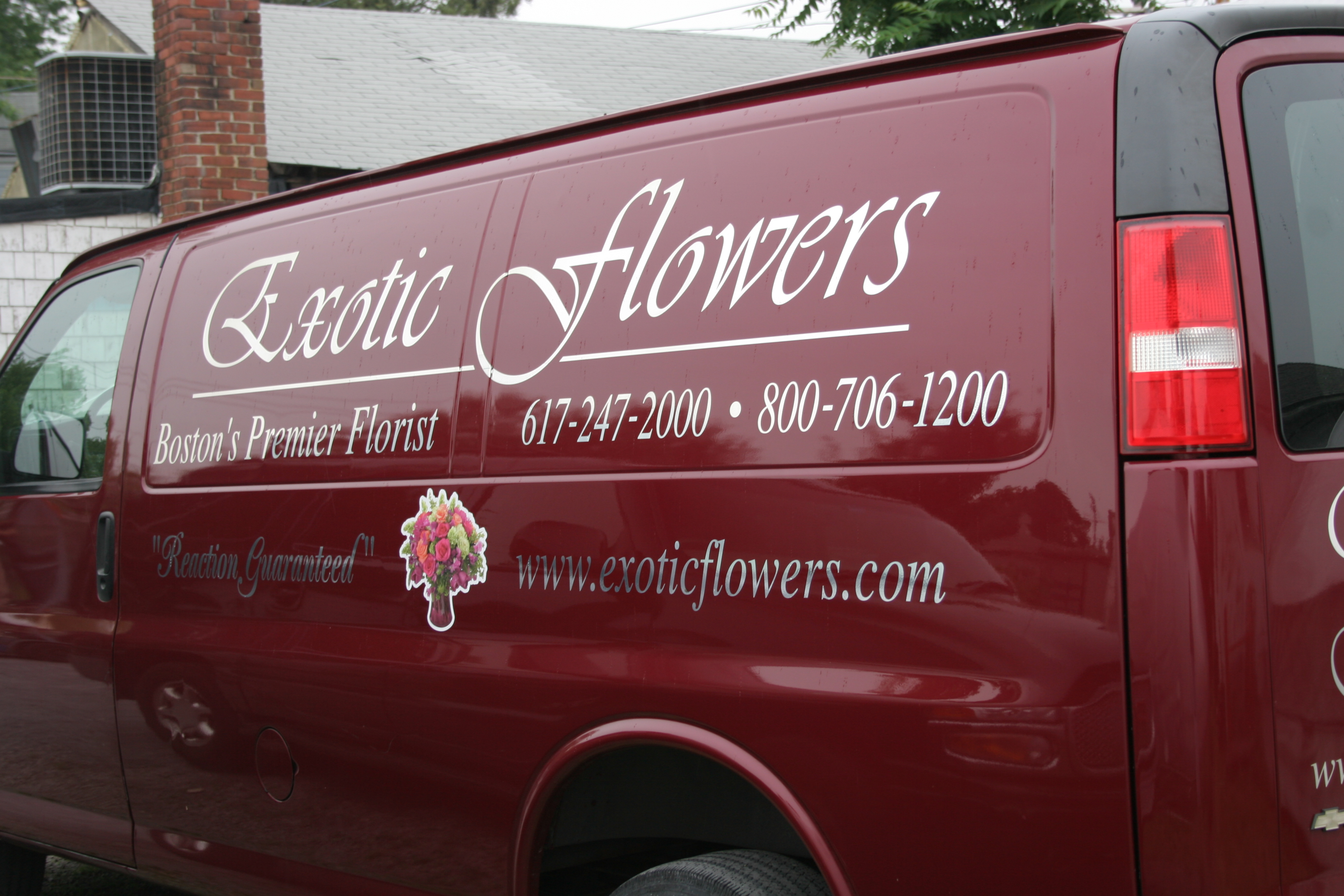 Exotic Flowers Chevy Cargo Van