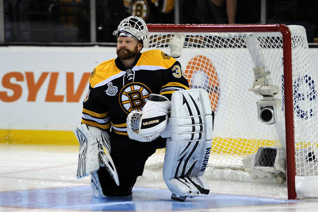 Tim Thomas 2011 Stanley Cup Finals Canucks vs Bruins Game 3 photo medium