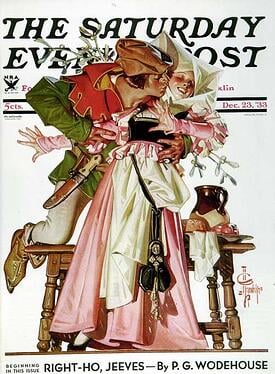 stealing-a-christmas-kiss-jc-leyendecker